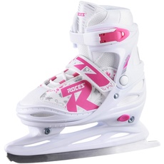 Bild von Kinder Jokey Ice 2.0 Girl Verstellbarer Schlittschuh, white-fuchsia, 26-29 EU