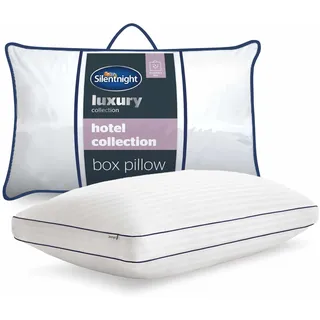 Silentnight Luxury Hotel Collection Box-Stützkissen – Rücken- und Seitenschläferkissen in Hotelqualität mit Boxwand-Design für zusätzliche Kopf-, Nacken- und Schulterunterstützung – 1 Stück
