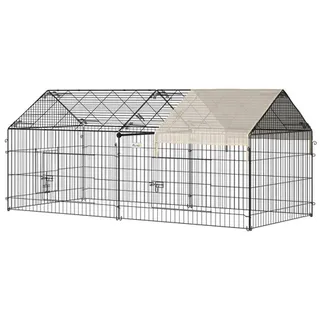 PawHut Freigehege 220 x 103 x 103 cm beige