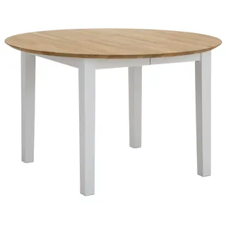 Home Affaire Time Ø 120 cm weiß/eiche