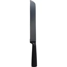 Bergner Brotmesser mit schwarzer Klinge, Edelstahl, 20 x 30 x 30 cm