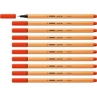 Stabilo - Fineliner - point 88-10er Pack - rot