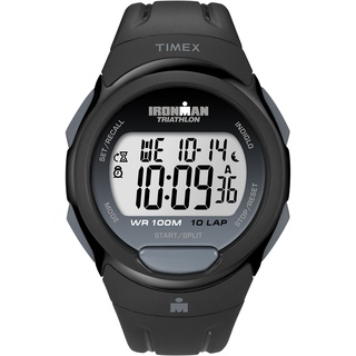 Timex Ironman T5K608 Digitaluhr für Herren, Kunstharz-Armband, Schwarz 39mmT5K608