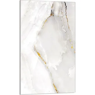 Herdabdeckplatte 30x52 Glaskeramikkochfeld Abdeckung Spritzschutz Glasplatte Deko Schneidebrett, Marmor Elfenbein