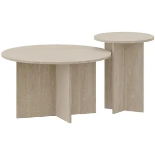 [en.casa] Beistelltisch-Set 2 Tlg. Verummetka