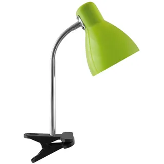 Tischleuchte Kinderzimmer klemmbar E27 Flexarm 36 cm Grün Kabel Stecker Lampe