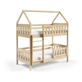 masseno Etagenbett Elena 80 x 160 cm Kiefer massiv hellbraun