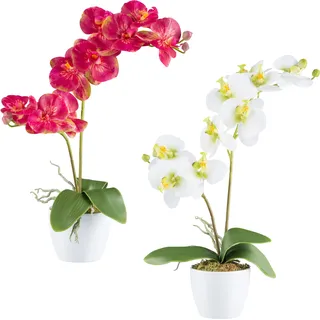 Creativ green Kunstorchidee »Orchidee Phalaenopsis« mit real-touch-Blüten, pink