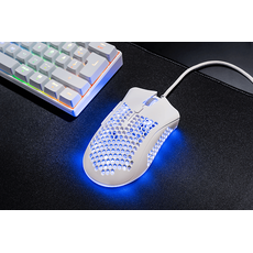 Bild von Honeycomb RGB Gaming Maus, Weiß
