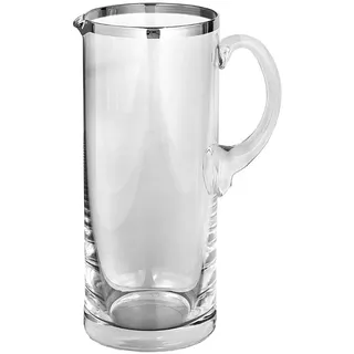 Fink Wasserkrug »PLATINUM« mit handbemalter Platinumauflage, Fassungsvermögen ca. 1,2 Liter, silberfarben