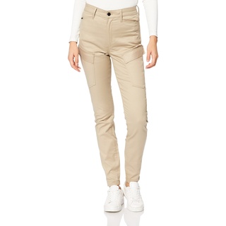 G-Star RAW Damen High G-Shape Cargo Skinny Hose, Beige (Khaki D19011-C105-367), 28W / 34L