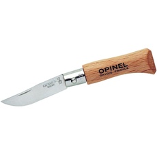 Opinel INOX Erwachsene Messer, Größe 2, rostfrei, Natur, N° 2