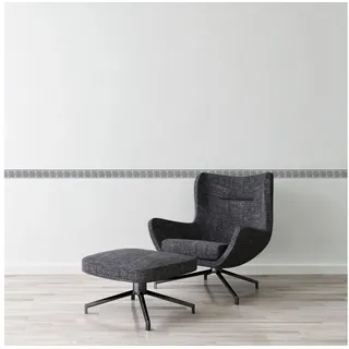 ascreation A.S. Création selbstklebende Bordüre Only Borders Borte 5,00 m x 0,05 m grau schwarz weiß Made in Germany 936461 93646-1