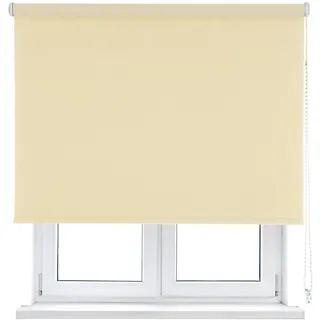 VIEWTEX Thermo-Verdunkelungsrollo, elfenbeinfarben, 120 x 250 cm, blockiert das Licht, 5 Jahre Garantie