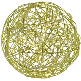 LED-3D-Kugel 'Galax Fun', Apfelgrün, Alu, 30 cm - Grün