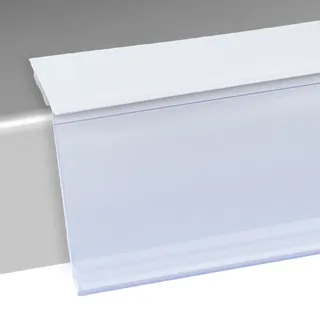 Scannerschiene HE, selbstklebend, 15° Lesewinkel 26 mm | 1000 mm | weiß  | zum Kleben (Schaumklebeband), PVC