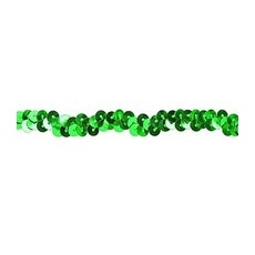 Elastik-Paillettenband, grün, Breite: 10 mm, Länge: 3 m