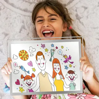 Mini-Whiteboard A3 40 x 30 cm doppelseitig magnetisch mit Zubehör und Ständer