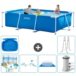 Rechteckiger Frame Pool - 300x200x75 cm - 7-teilig S20842 - Blau