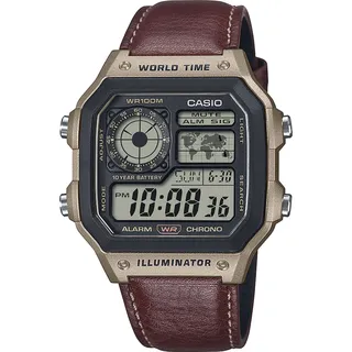 Casio AE-1200WHL Leder 42 mm 5AVEF
