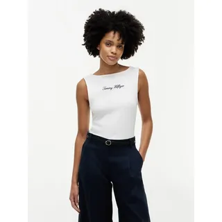 Tommy Hilfiger CLASSIC SCRIPT BOAT-NK TOP Weiß L