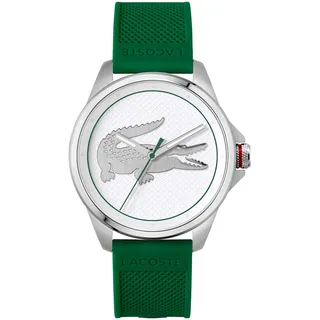 Lacoste Analog Quarzuhr für Herren Kollektion LE Croc mit Grünes Silikonarmband - 2011157