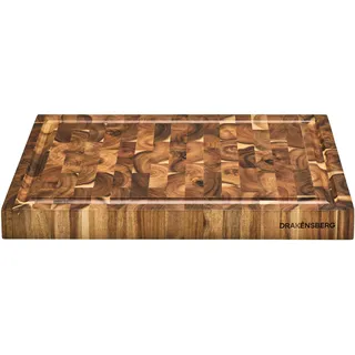 DRAKENSBERG grosses Schneidebrett 'Cooper' aus Stirnholz, Akazie, FSC, massiv, 45cm - DR00015