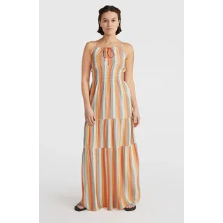 O'Neill Quorra Maxikleid Orange Multistripe S
