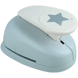 Rayher Motivstanzer Stern, ø 7,6 cm – 3 Zoll, geeignet für Papier/Karton bis zu 200g/m2, 69153000, Orange