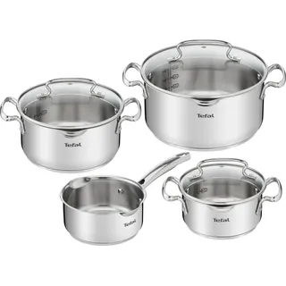 Tefal Duetto+ Topf-Set 4-tlg. Kochtopf 16 cm + Kochtopf 20 cm + Kochtopf 24 cm + Stielkasserolle 16 cm
