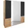 Drehtürenschrank Level by fresh to go 200 x 236 x 58 cm Grau