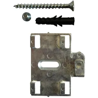 Homeware Träger , Zinkfarben , Metall , 60 mm , 5.3x4.4 cm , Grüner Punkt , Heimtextilien, Vorhänge, Vorhangzubehör