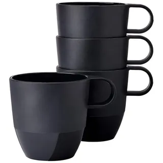 Mepal Henkelbecher Silueta 0,3 l Schwarz 4 St.