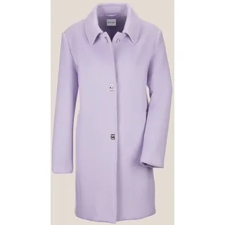 Langmantel MADELEINE "Mantel Langer Wollmantel", Damen, Gr. 44, lila (hellamethyst), Obermaterial: 100% Wolle WO., Modern, normal, Mäntel Langmantel