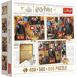 TREFL Puzzle Harry Potter: Ron, Hermine und Harry 400 + 500 + 600 Teile