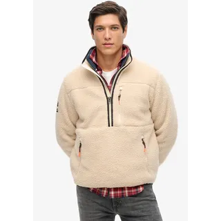 Superdry Fleecepullover »OUTDOOR FLEECE HALF ZIP«, mit Stehkragen und kurzem Reißverschluss im Troyer-Look, weiß