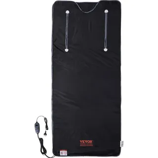 Vevor 390W Infrarot Saunadecke 1800x800mm Sauna Blanket 1-6 Stufen (35°C-85°C) Infrarotdecke 40-Minuten-Fettverbrennung Heizdecke 5-Schicht-Sicherheitsmaterialien Heizmatte Körper Abnehmen Fitness