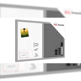 ALLboards Whiteboard-Pinnwand 60,0 x 40,0 cm Textil grau