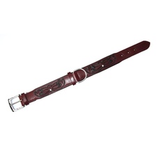 Heim 218170 Halsband "Savanne", 35 mm breit, 70 cm lang, bordeaux