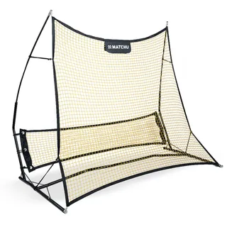 Matchu Sports Fußball Rebounder Schwarz/Gelb 183 x 130 cm