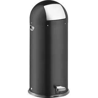 Helit Push-Tretabfallbehälter 52 l Schwarz