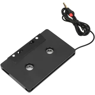 Auto-Kassettenadapter 3,5-mm-Auto-Audiokassette auf AUX-Adapter Stereo-Kassettenspieler mit 4 Kanälen - Schwarz