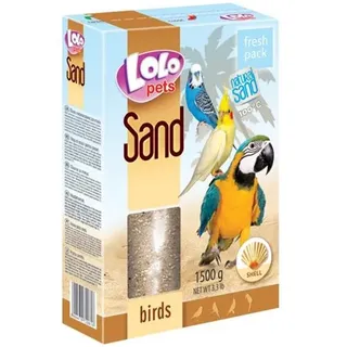Lolo Pets Bird sand w/clam shell 1.5 kg