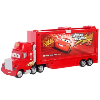 Disney Pixar Cars GYK60 - Cars Track Talkers Mack Truck, Lightning McQueens Transporter, Spielzeug ab 3 Jahren