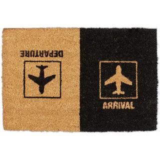 Relaxdays Arrival Departure 41,5 x 62 cm Schwarz