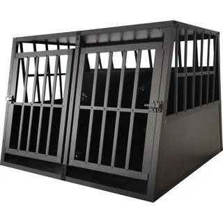 Trekker Hundebox XXL 104x90.5x69.5cm, Schwarz - Schwarz