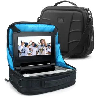 USA Gear Tragbare Auto-Kopfstützen-DVD-Player-Vitrine, Aufbewahrungstasche, kompatibel mit DBPOWER 9,5 Zoll, Sylvania SDVD10408, Sony BDPSX910, weiteren 7-10 Zoll Blu-ray/DVD-Playern