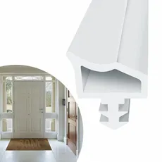EFUTURETIME Türdichtung Weiß【30m】- Zimmertürdichtung perfekt für Holztüren zur Schalldämmung und Kollisionsvermeidung Zargendichtung