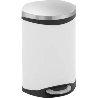 Shell Bin 10 Liter, EKO - Weiß, Matt Edelstahl - Weiß