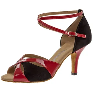 Diamant Damen 141-058-400 Standard & Latein, Mehrfarbig (Schwarz/Rot), 34 2/3 EU